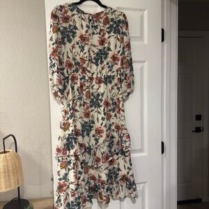 Ellison Floral Print Long Sleeve Dress